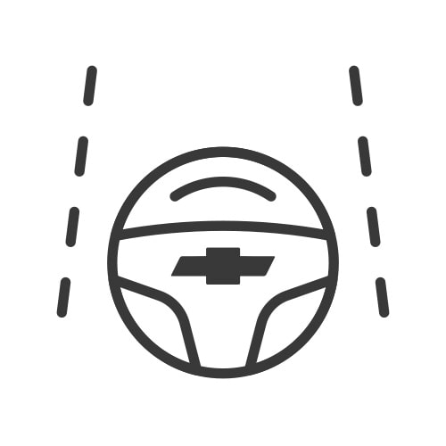 Ícono guía y asistencia avanzada de remolque Chevrolet Equinox EV 2024 SUV eléctrica deportiva