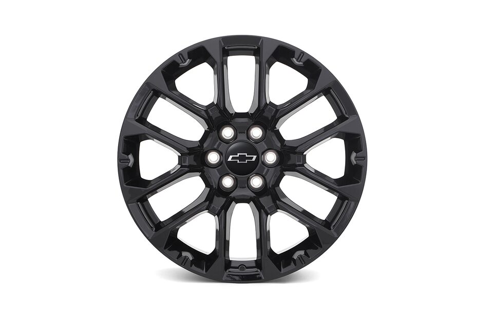 Rin de aluminio de 22 en negro metálico para Chevrolet Cheyenne ZR2 BISON 2025, camioneta pickup