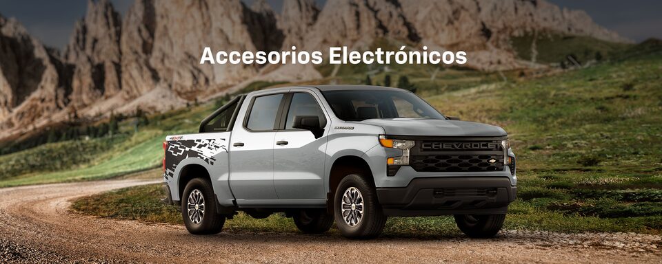 Catálogo de accesorios electrónicos para tu camioneta de trabajo Chevrolet Silverado Turbo 2025